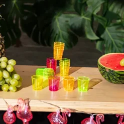 Kieliszki kolorowe, plastikowe 20 ml zestaw 20 szt.