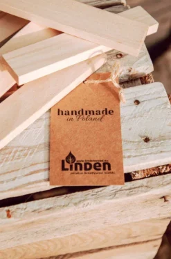 Klocki drewniane Linden, zestaw 400 szt. w worku żeglarskim