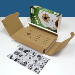 Klocki konstrukcyjne tekturowe do samodzielnego złożenia PIŁKA Cardblocks