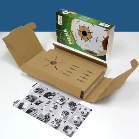 Klocki konstrukcyjne tekturowe do samodzielnego złożenia PIŁKA Cardblocks
