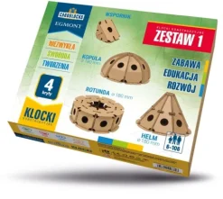 Klocki konstrukcyjne tekturowe do samodzielnego złożenia ZESTAW 1 Cardblocks