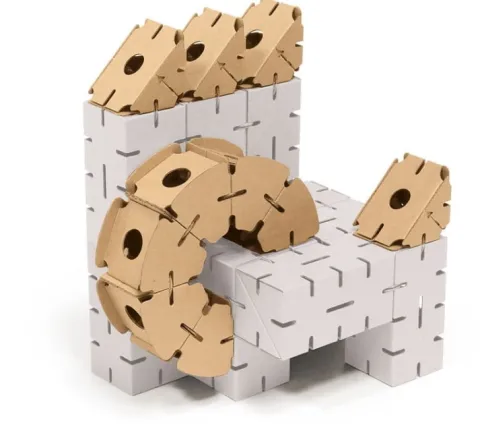 Klocki konstrukcyjne tekturowe do samodzielnego złożenia ZESTAW 1 Cardblocks