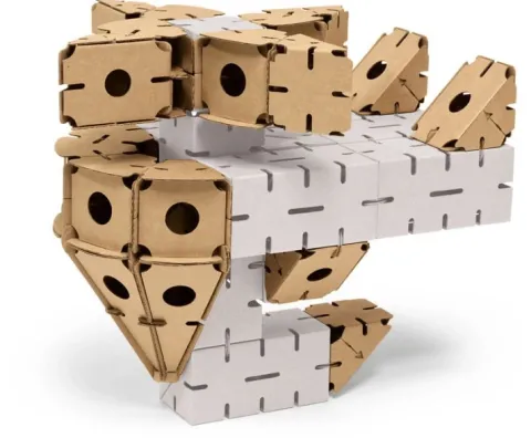Klocki konstrukcyjne tekturowe do samodzielnego złożenia ZESTAW 1 Cardblocks