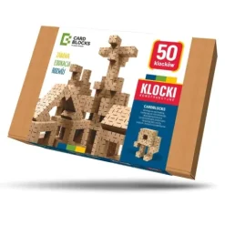 Klocki konstrukcyjne tekturowe do samodzielnego złożenia zestaw 50 sztuk Cardblocks