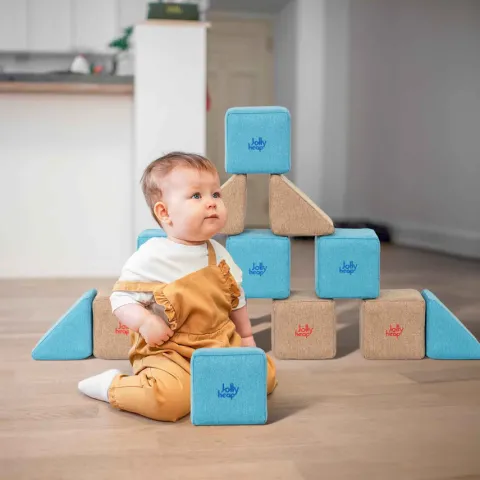 KLOCKI MAGNETYCZNE JollyHeap 12 szt. Montessori PIXI baby (kolory do wyboru)