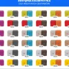 KLOCKI MAGNETYCZNE JollyHeap 24 szt. Montessori MINI (kolory do wyboru)
