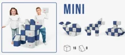 KLOCKI MAGNETYCZNE JollyHeap 24 szt. Montessori MINI (kolory do wyboru)