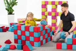 KLOCKI MAGNETYCZNE JollyHeap 50 szt. Montessori medium (kolory do wyboru)