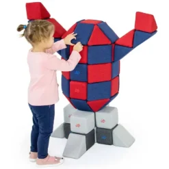 KLOCKI MAGNETYCZNE JollyHeap 50 szt. Montessori medium (kolory do wyboru)