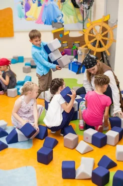 KLOCKI MAGNETYCZNE JollyHeap 50 szt. Montessori creative (kolory do wyboru)