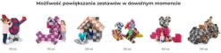 KLOCKI MAGNETYCZNE JollyHeap 50 szt. Montessori creative (kolory do wyboru)