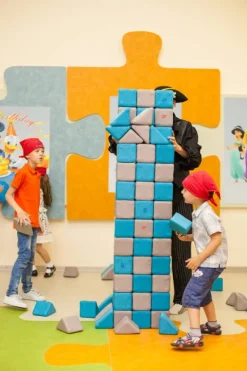 KLOCKI MAGNETYCZNE JollyHeap 50 szt. Montessori creative (kolory do wyboru)