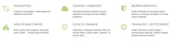 KLOCKI MAGNETYCZNE JollyHeap 50 szt. Montessori creative (kolory do wyboru)