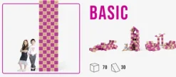 KLOCKI MAGNETYCZNE JollyHeap 50 szt. Montessori basic(kolory do wyboru)