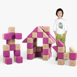 KLOCKI MAGNETYCZNE JollyHeap 50 szt. Montessori basic(kolory do wyboru)