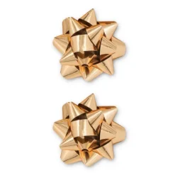 Kokarda prezentowa rozeta rose gold 7,6 cm 2 szt.