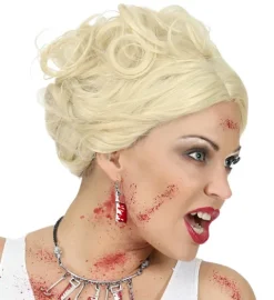 Kolczyki zakrwawione toporki Halloween