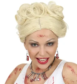 Kolczyki zakrwawione toporki Halloween
