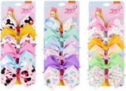 Kolorowa kokarda kokardka dla dziewczynek 12 cm XL - mix wzorów