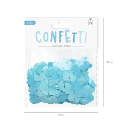 Konfetti foliowe 15g niebieskie lub różowe stópki Baby Shower