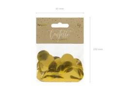 Konfetti kółka foliowe ZŁOTE 15 gram