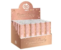 Konfetti pneumatyczne kółka ZŁOTY RÓŻ 15 cm