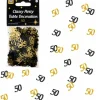 Konfetti foliowe liczba 50 złoto czarne 20g