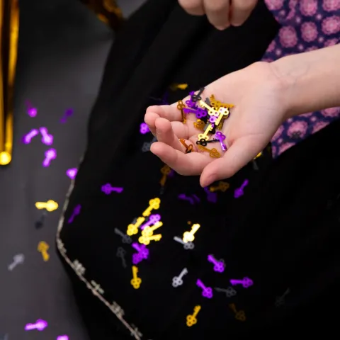 Konfetti klucze Andrzejki Wróżki Magia 15 g