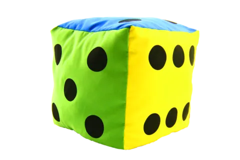 Kostka edukacyjna 20 cm - Kropki