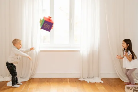 Kostka edukacyjna na rzepy 20 cm