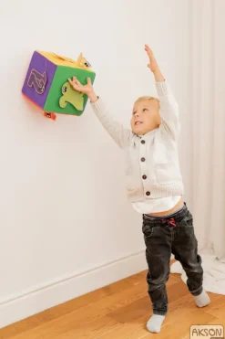 Kostka edukacyjna na rzepy 20 cm