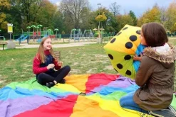 Kostka edukacyjna pastelowa XXL Kropki
