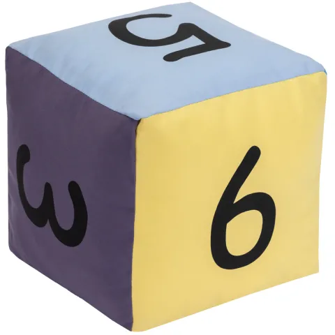 Kostka edukacyjna Pastelowa 20 cm Cyfry