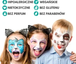 KrazeFX Paletka farb do malowania twarzy i ciała - Neon UV