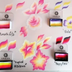 KrazeFX Paletka farb do malowania twarzy i ciała - Flower Bouquet by Linnea
