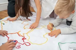 Kreatywna Mata Edukacyjna Mapa Świata AKSON (do malowania)