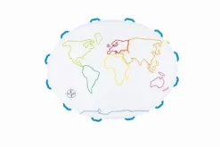 Kreatywna Mata Edukacyjna Mapa Świata AKSON (do malowania)