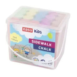 Kreda kolorowa 20 sztuk okrągła chodnikowa duża wiaderko Easy