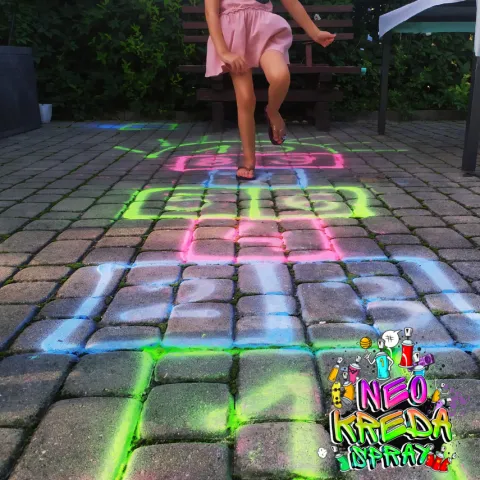 Kreda w sprayu Neonowa FLUO 150ml zielona