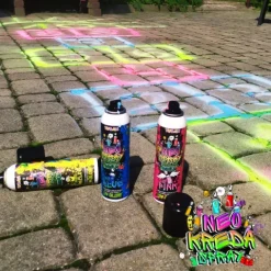 Kreda w sprayu Neonowa FLUO 150ml niebieska