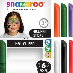 Kredki do twarzy i ciała zestaw Halloween Snazaroo 6x7,1g
