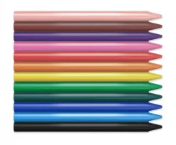 Kredki świecowe 12 kolorów Plasticolor JOVI