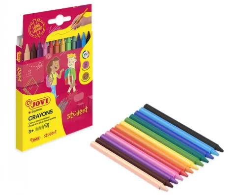 Kredki świecowe 12 kolorów Plasticolor JOVI