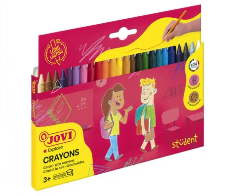 Kredki świecowe 24 kolory Plasticolor JOVI