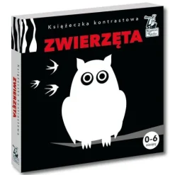 KSIĄŻECZKA KONTRASTOWA ZWIERZĘTA GRA EDUKACYJNA KAPITAN NAUKA