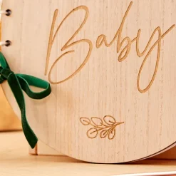 Księga Gości Album Hey Baby na BABY SHOWER seria Botanical