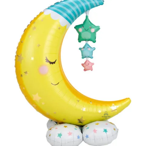 Księżyc balon foliowy stojący 139 cm