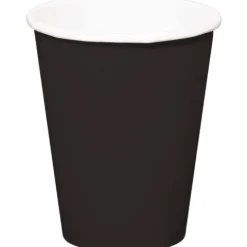 Kubeczki jednorazowe papierowe CZARNE 350 ml 8 szt.