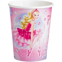 Kubeczki papierowe Barbie 8 szt