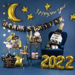 Kubeczki papierowe Happy New Year Sylwester 220ml 6 szt.